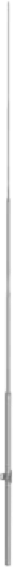 Молниеприемник для крепления на вертикальной или горизонтальной поверхности, спица Rd10, алюминий, высота 6.5 м