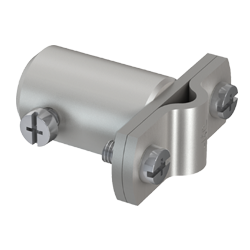 Втулка-держатель для крепления проводника Rd8-10 к траверсе Ø 16 мм, алюминий/оцинк. сталь