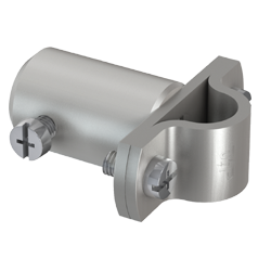 Втулка-держатель для крепления молниеприемника Rd16 к траверсе Ø 16 мм, алюминий/оцинк. сталь