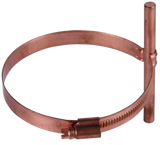 Держатель для водосточных труб, тип PPS, NIRO/gal Cu, Rd8, труба Ø80-100 мм